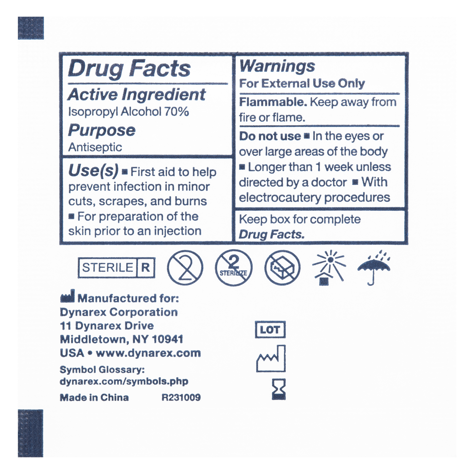 Alcohol Prep Pad Medium Each