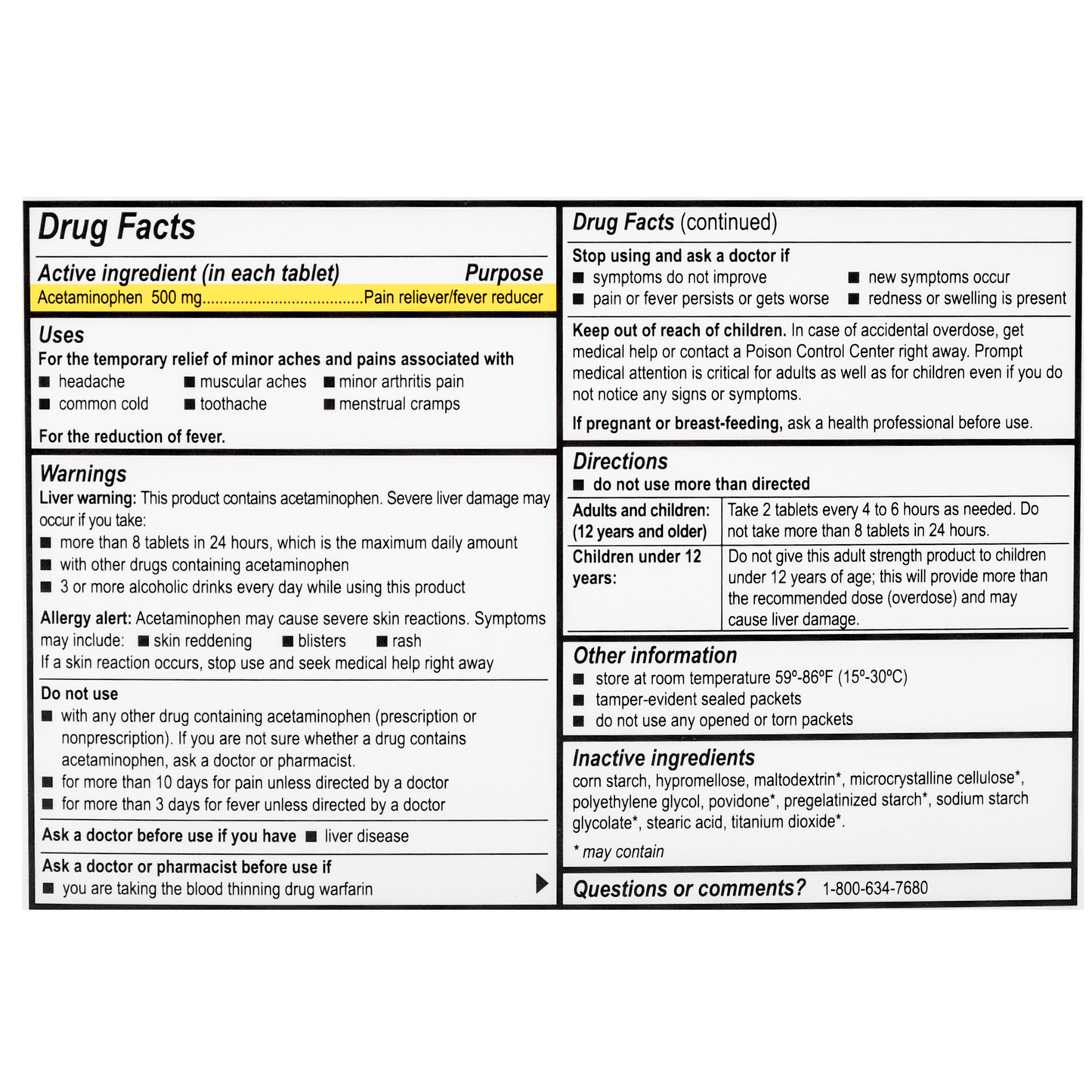 Medifirst Extra Strength Non Aspirin Tablet Packets