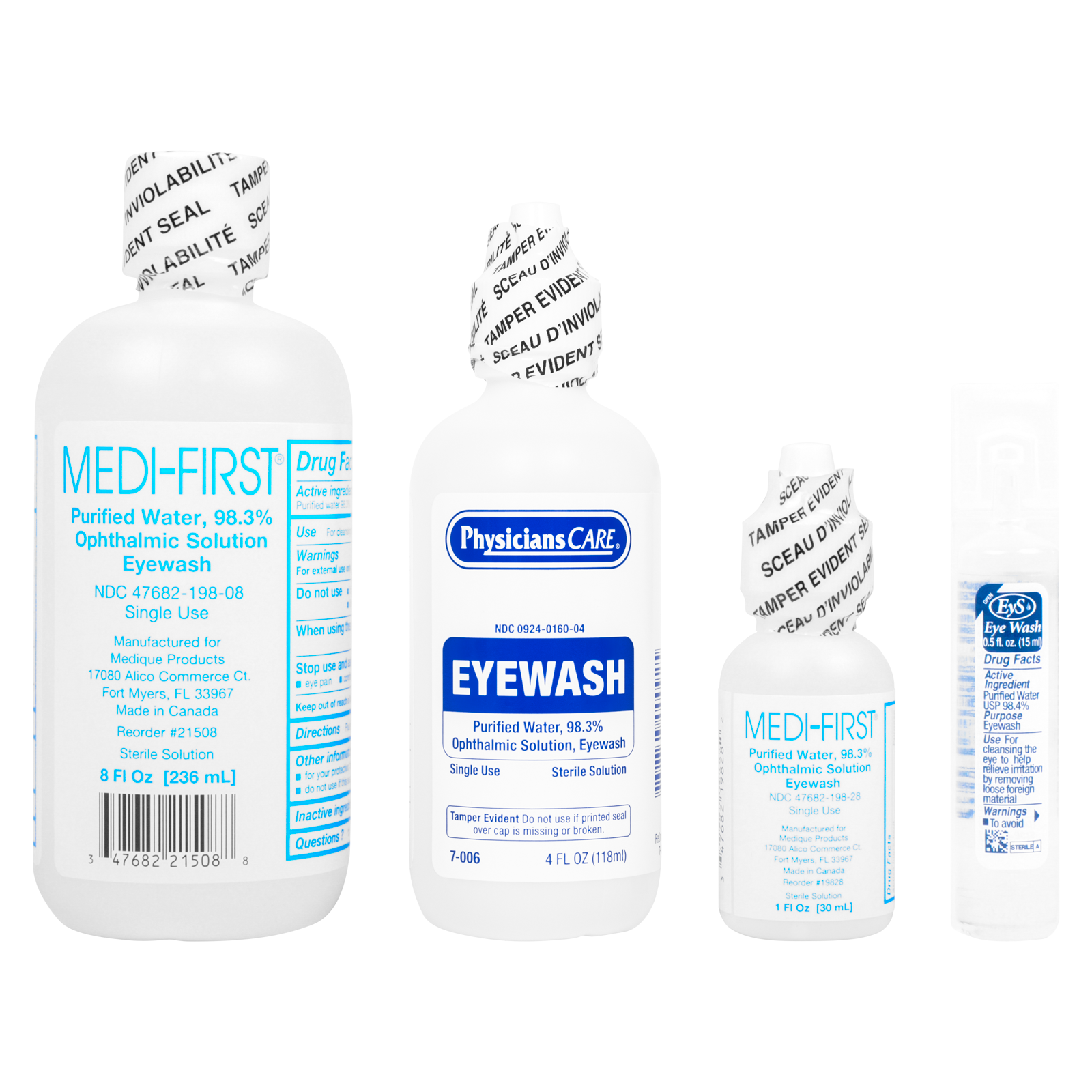 Eye Wash Single Use Bottle