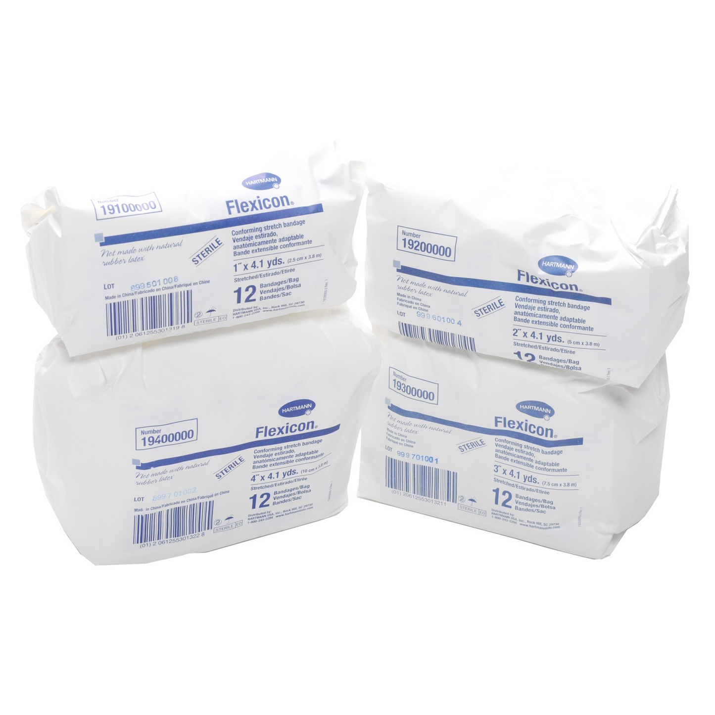 Flexicon Sterile Conforming Gauze Rolls 4.1 Yds 12 Rolls/box