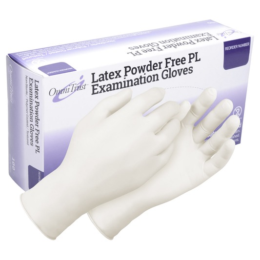 Latex Powder Free Medical Exam Gloves Omnitrust 100/box