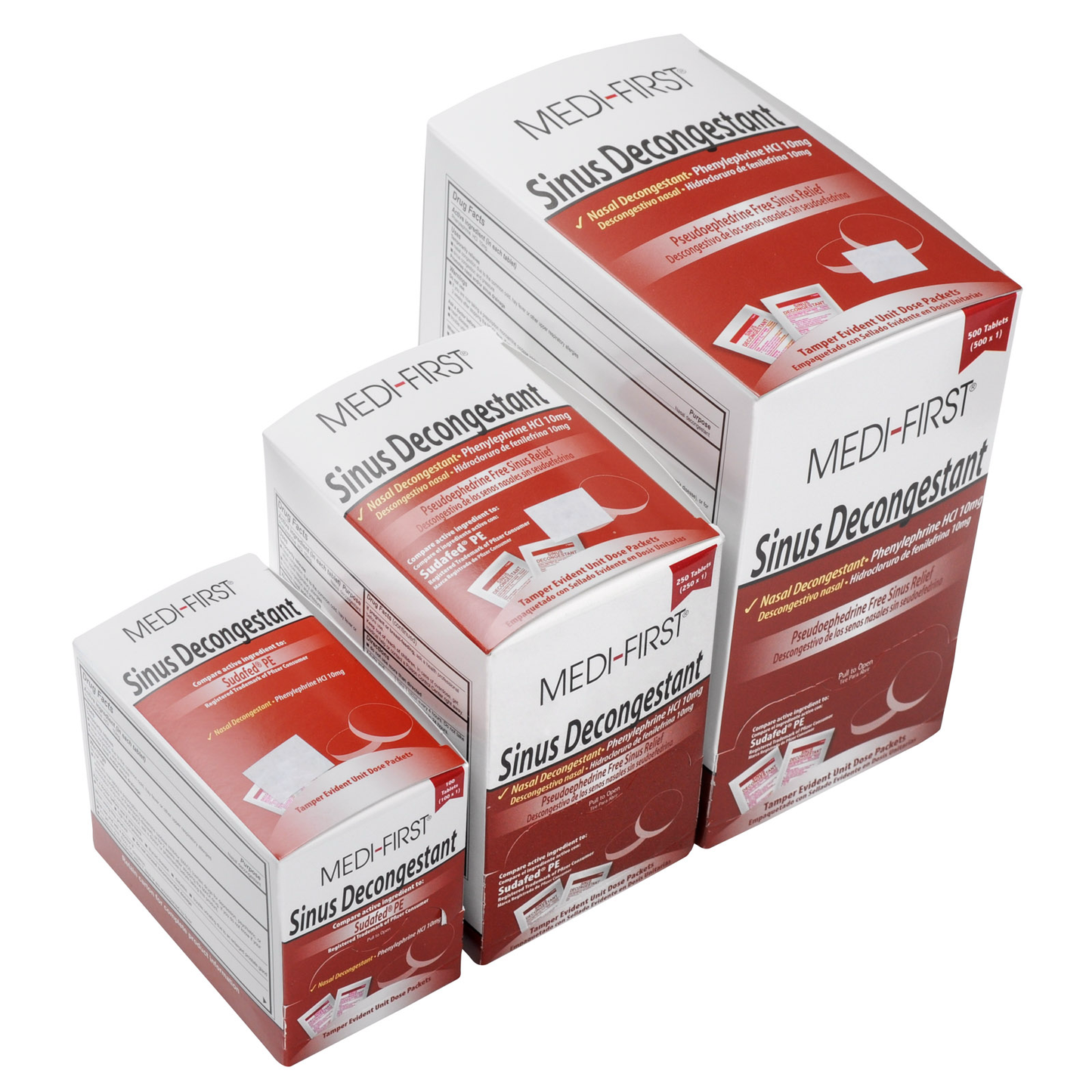 Sinus Decongestant By Medi-First Unit Dose Packets