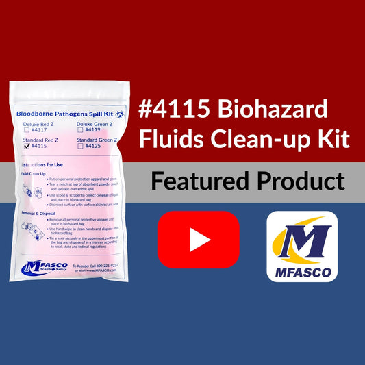 #4115 Biohazard Spill Clean Up Kit - VIDEO