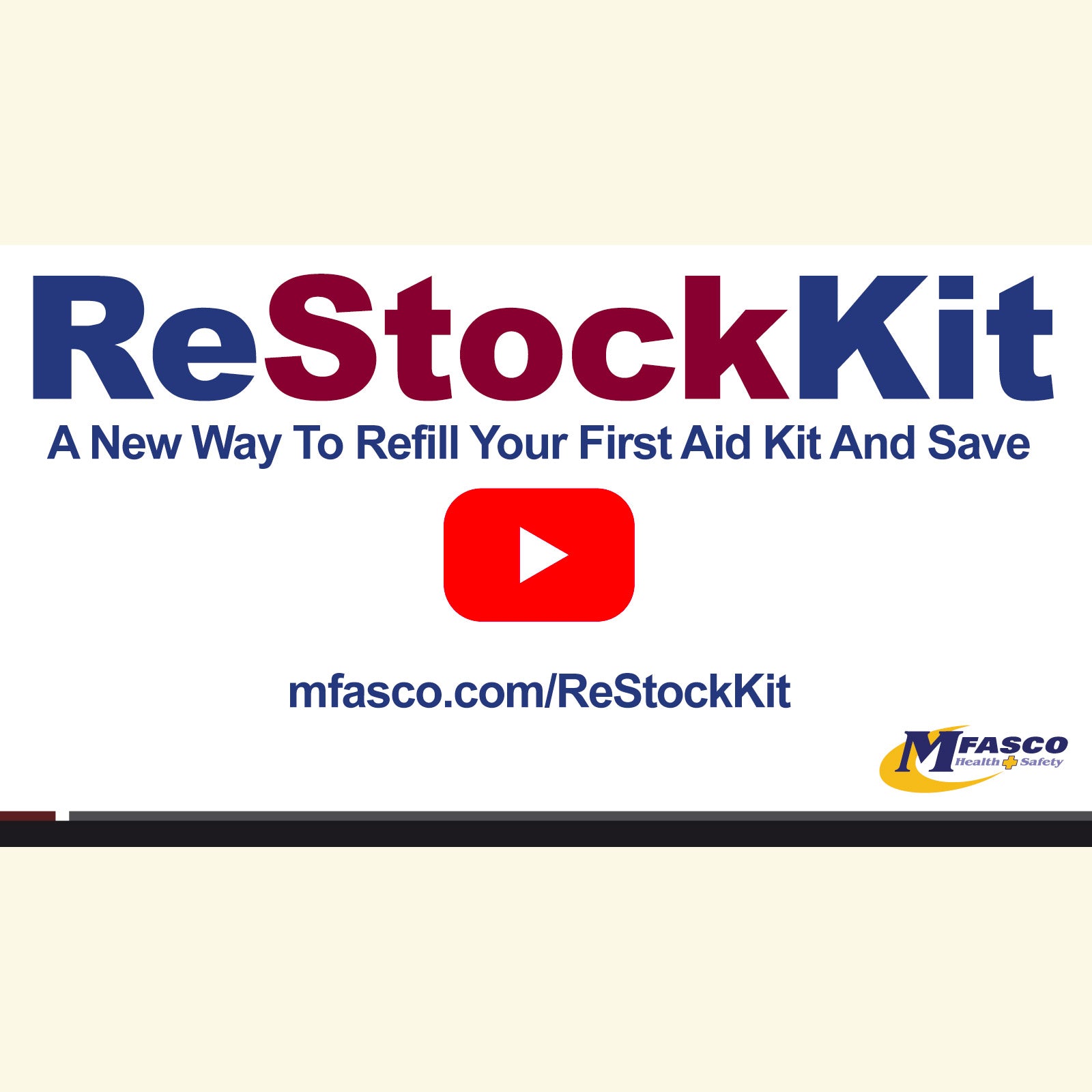 ReStockKit Online Visual First Aid Kit Refill Tool | MFASCO Health & Safety