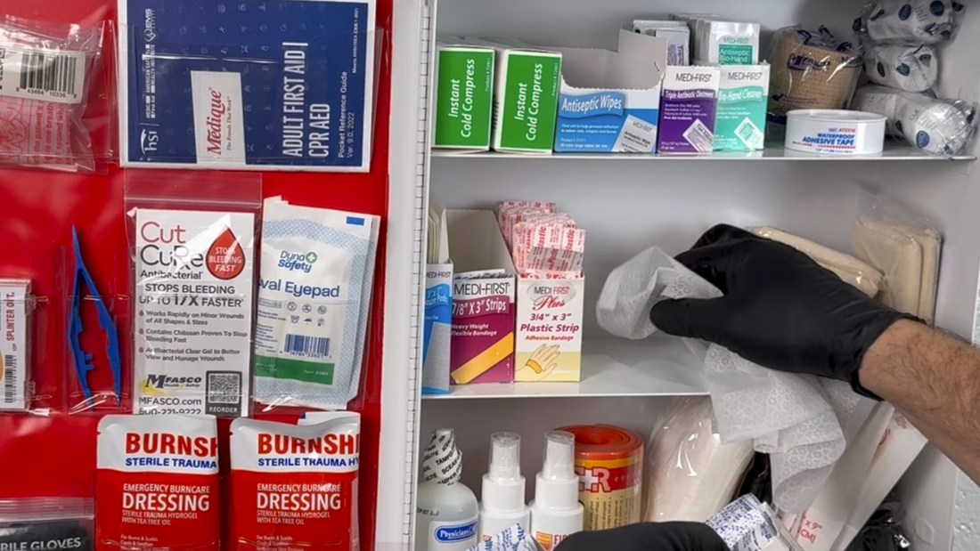 How to Maintain Your Workplace First Aid Kit: Inspect, Sanitize, Replenish