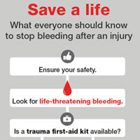 Stop the Bleed - Save a Life Flow Chart