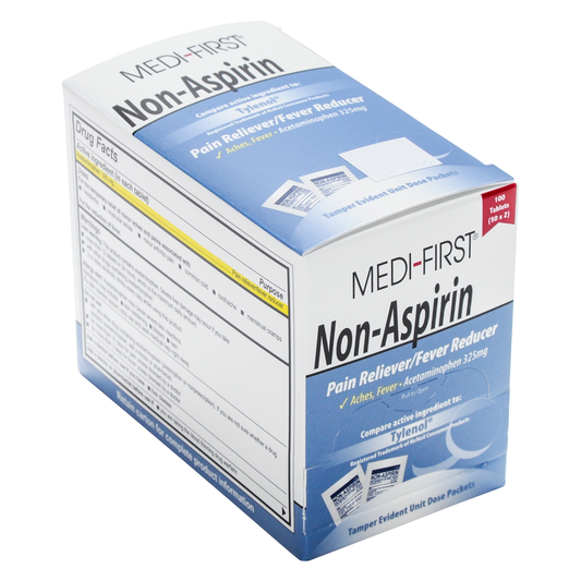 Medifirst Non Aspirin Pain Relief Tablet Packets