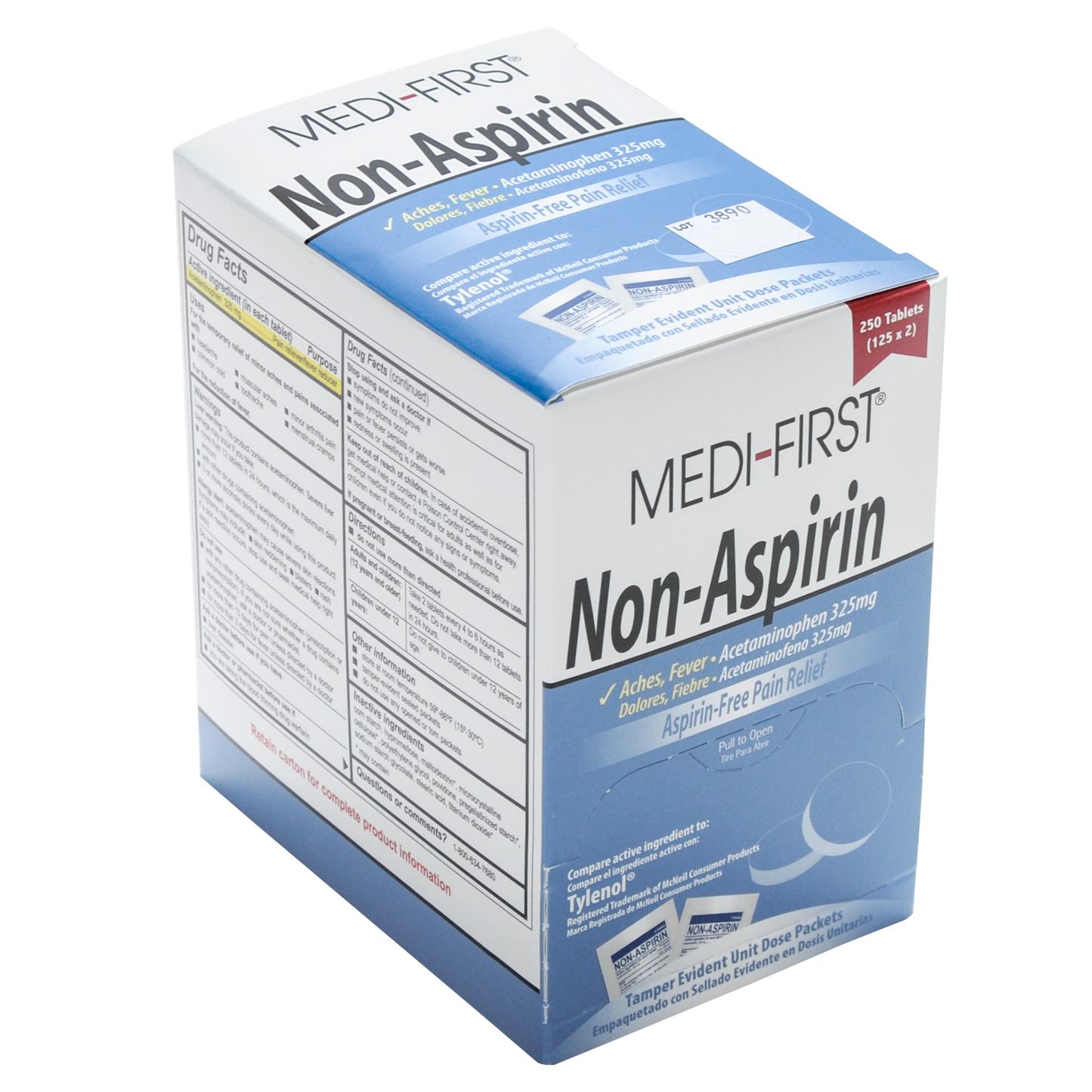 Medifirst Non Aspirin Pain Relief Tablet Packets