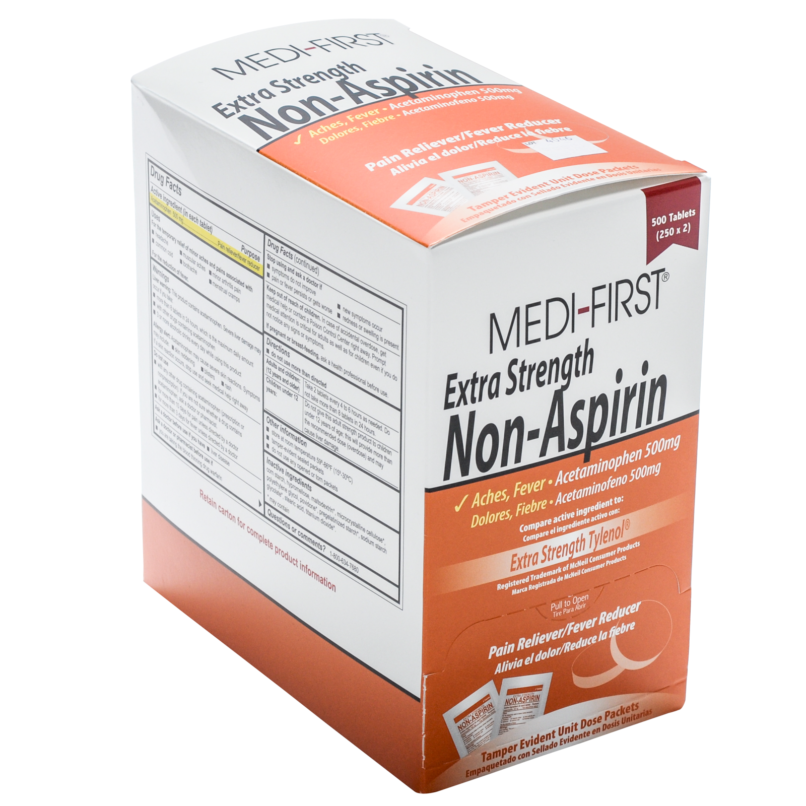 Medifirst Extra Strength Non Aspirin Tablet Packets
