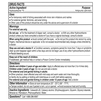 Hydrocortisone Cream Packet