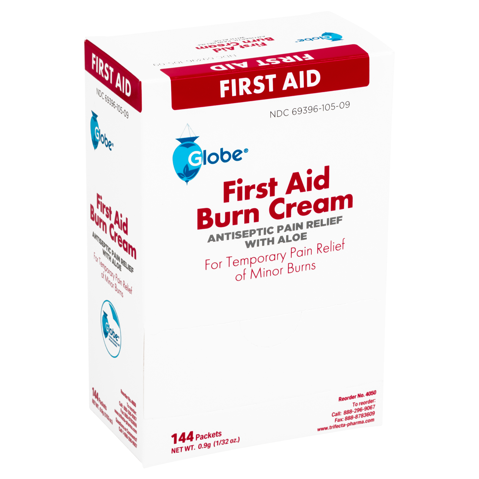 First Aid Burn Cream Packets Globe (144/Bx)