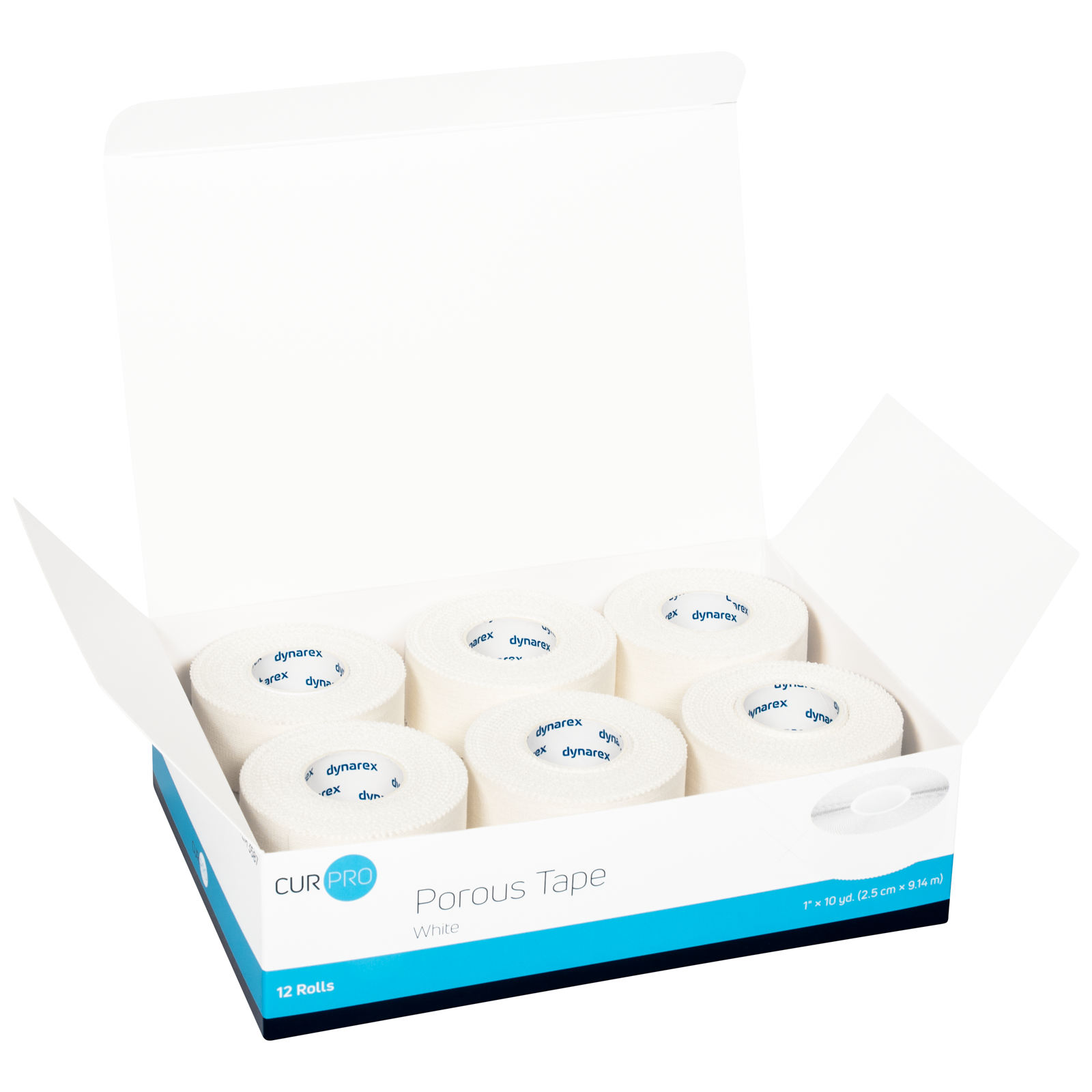 Adhesive Tape Porous 1 Inch White 12/box Latex Free