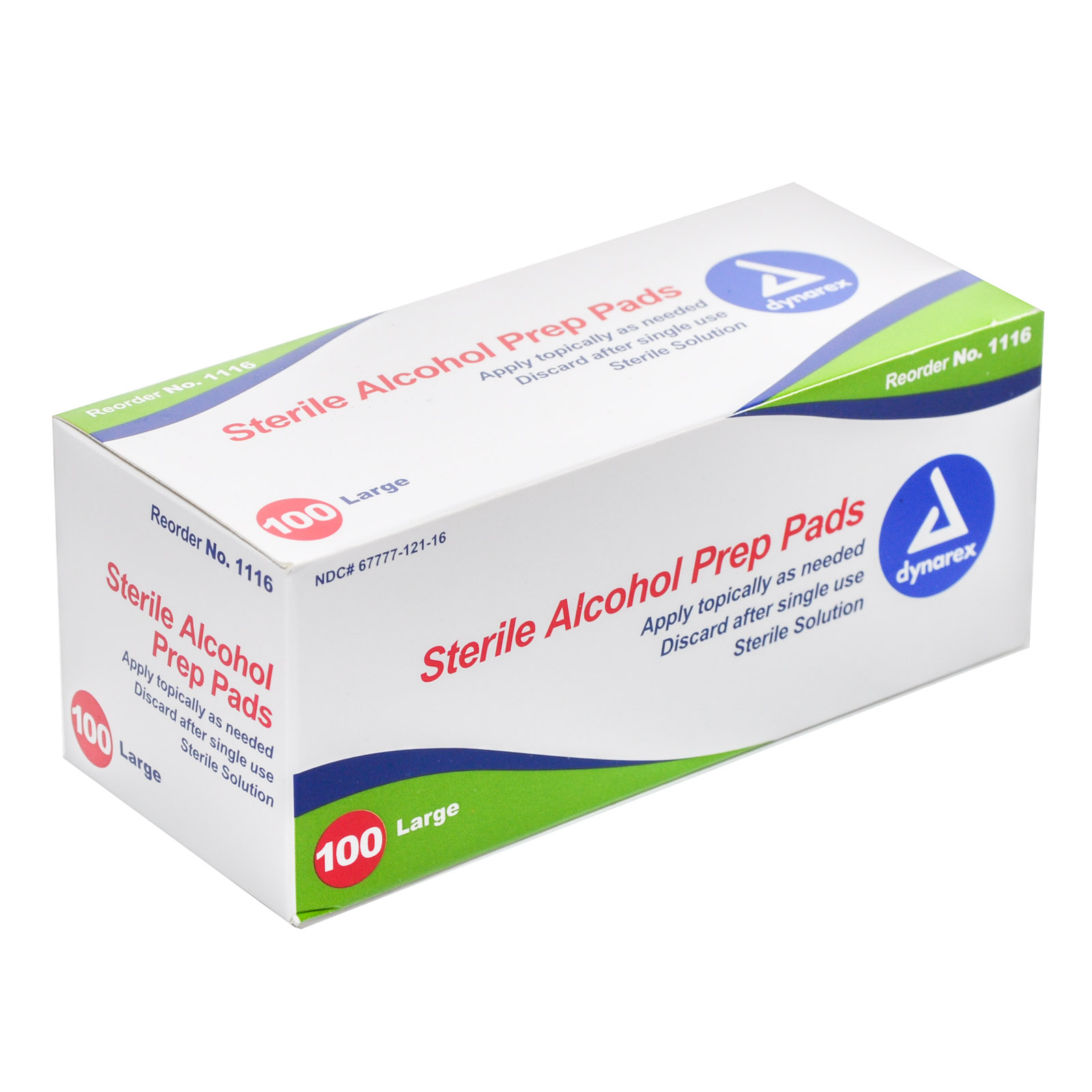 Alcohol Wipes Prep Pads Large 100/box