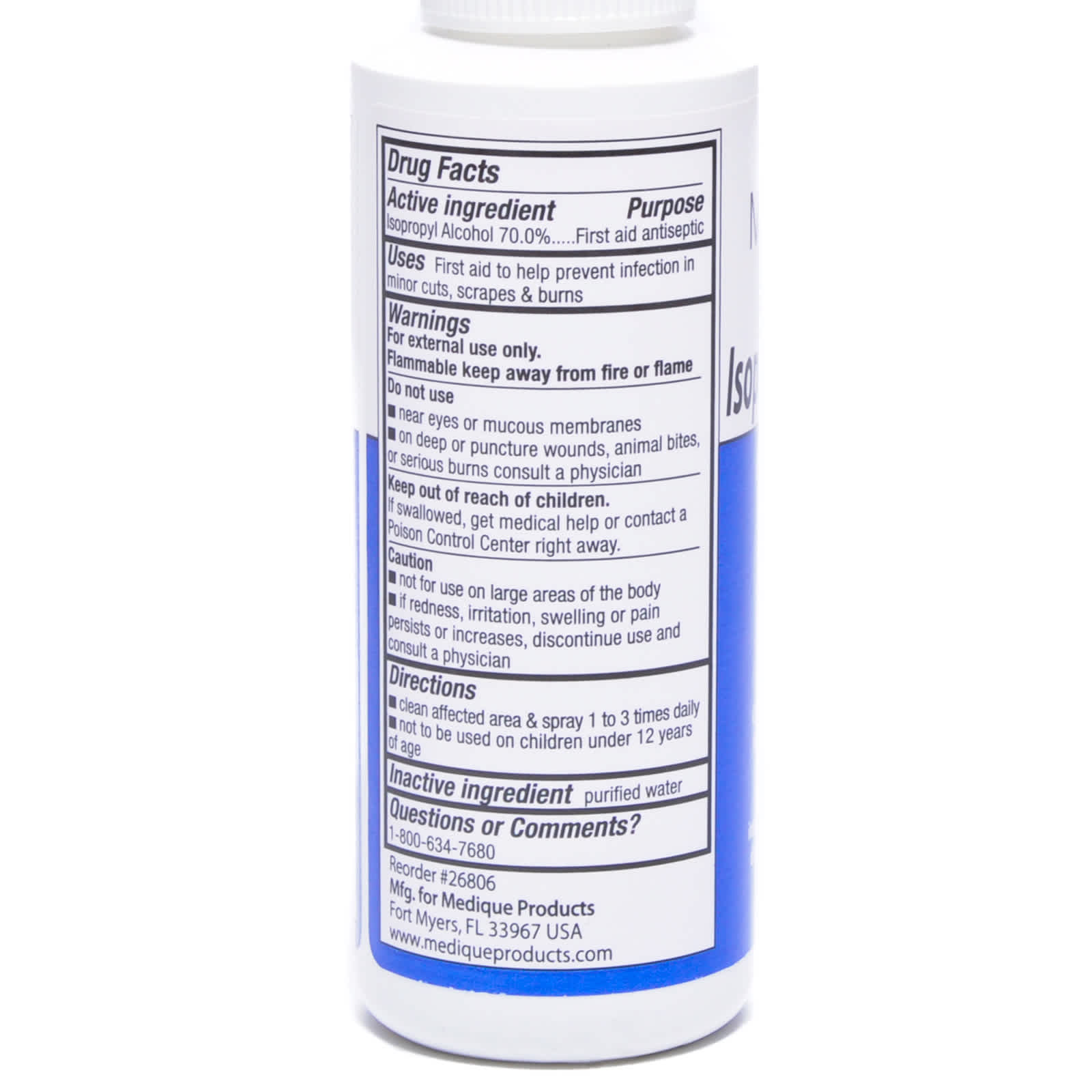 Isopropyl Alcohol Spray Medi First 2 Oz