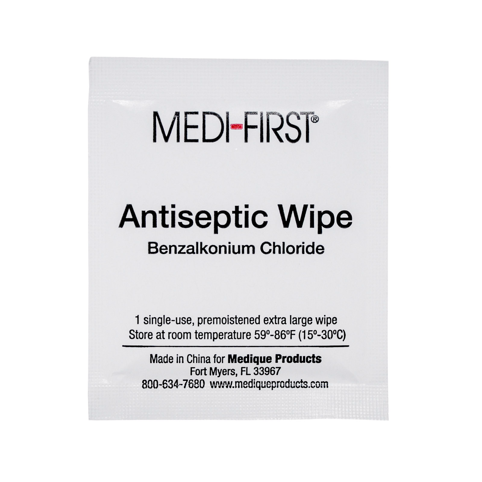 Medi First Antiseptic First Aid Wipes 20/box