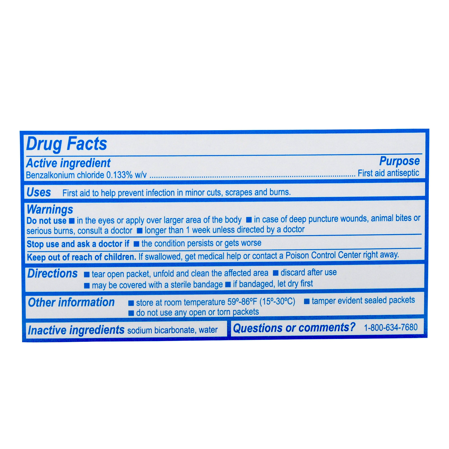 Medi First Antiseptic First Aid Wipes 20/box