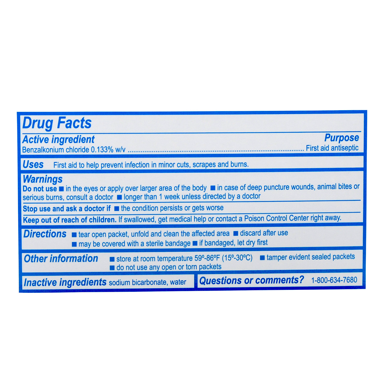 Medi First Antiseptic First Aid Wipes 20/box