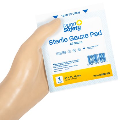 Gauze Pads 3x3 Dynasafety (25/Bx)