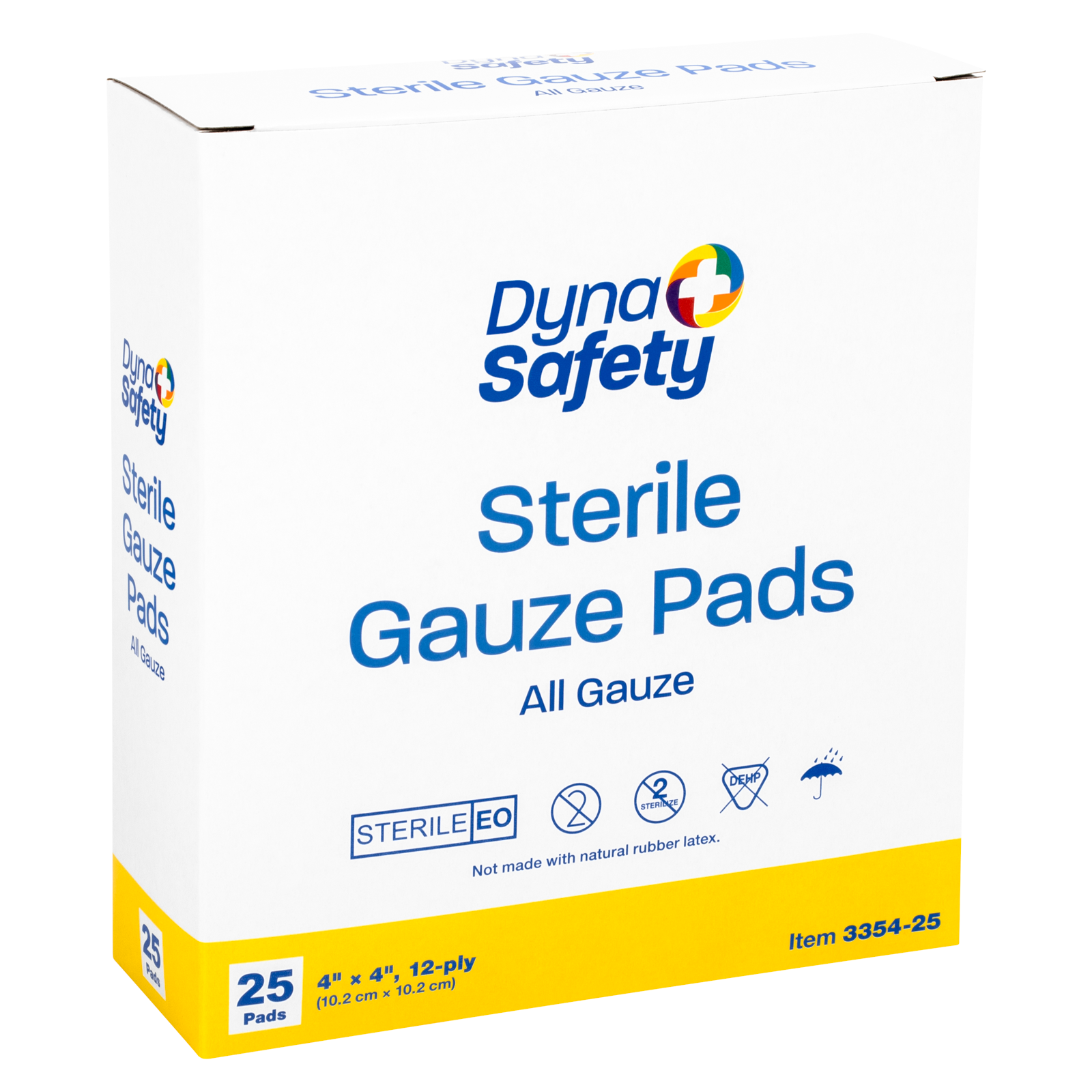Gauze Pads 4x4 Dynasafety (25/Bx)