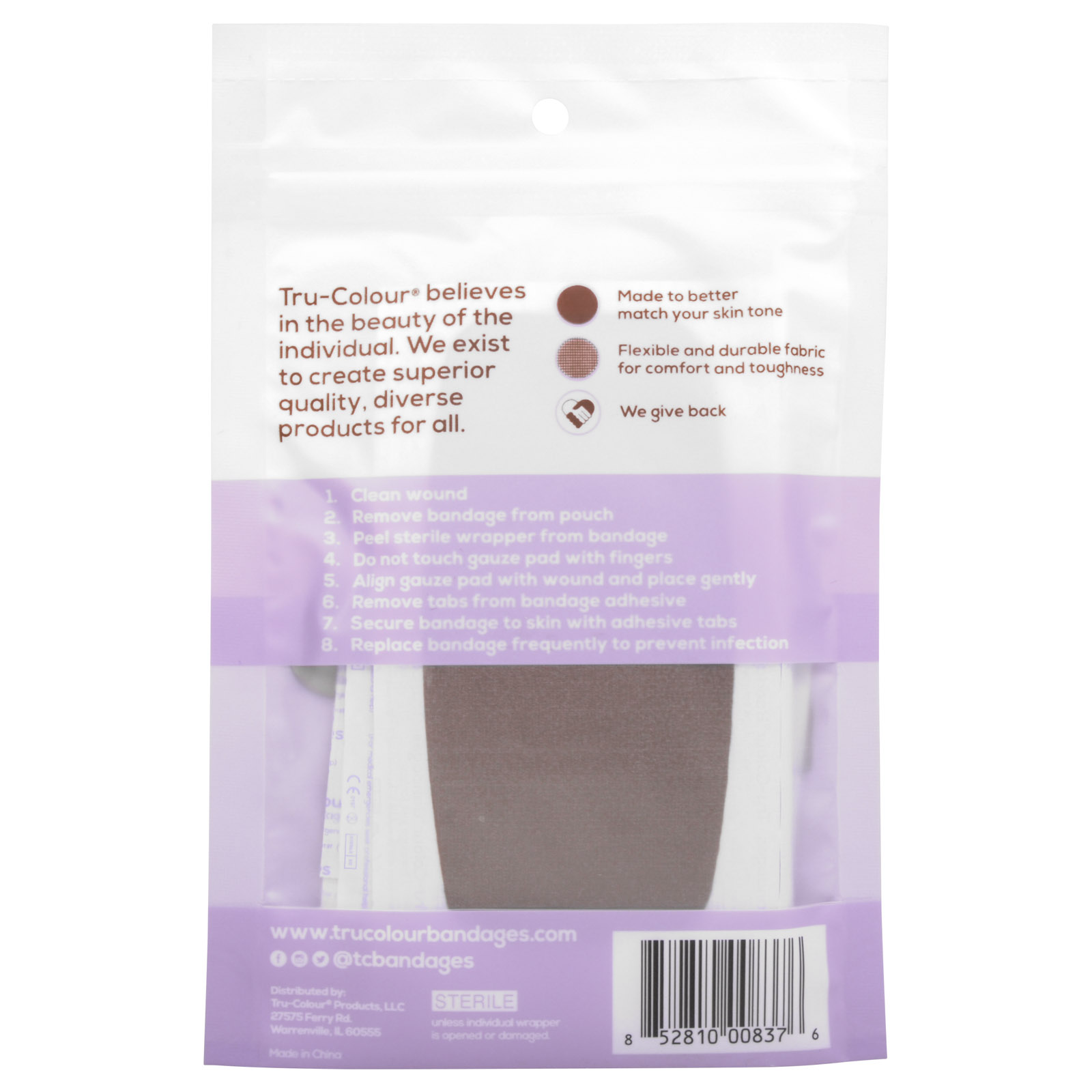 Skin Tone Bandages Assortment Dark Brown (30/Pk)
