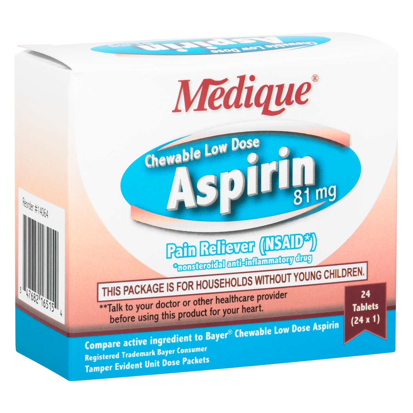 Chewable Low Dose Aspirin By Medifirst 24x1