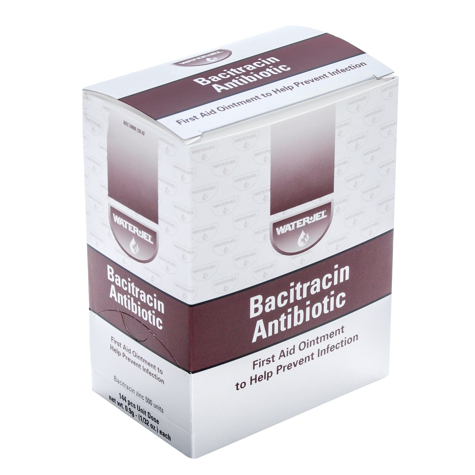 Waterjel Bacitracin Zinc Antibiotic Ointment 144 Pkts/box
