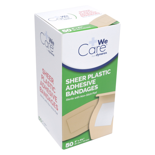 Bandage Plastic Adhesive Extra Large Knee & Elbow 2x4 1/2 50/box