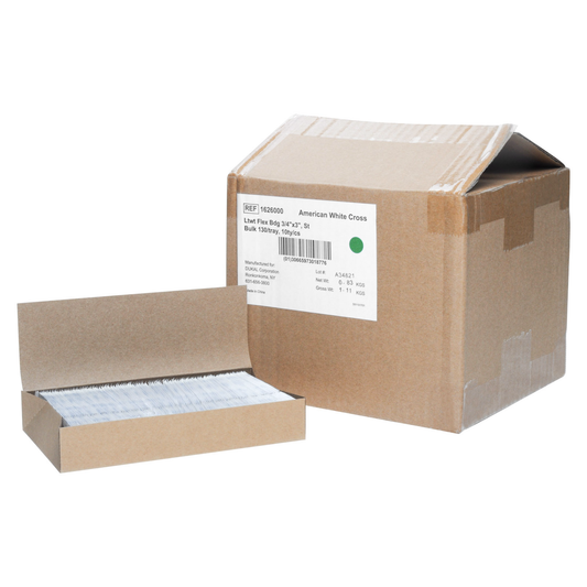 Bulk Flexible Fabric Bandages 3/4 X 3 1300/case