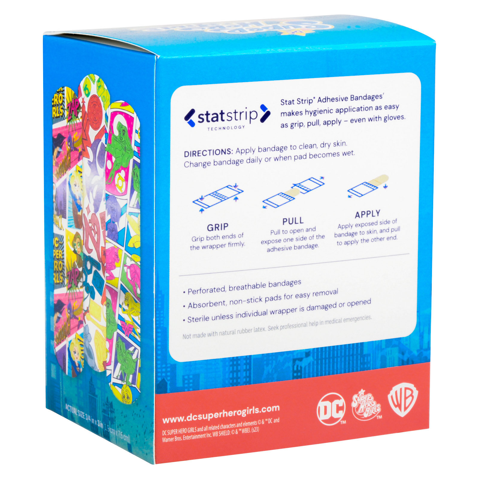 Super Hero Girls Bandages3/4x3 (100/Bx)