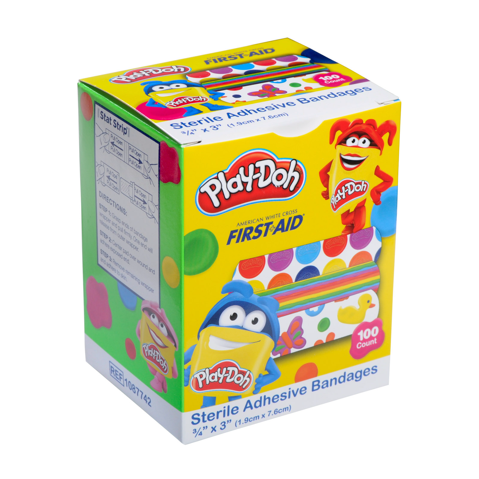Play-Doh Adhesive Bandages 3/4x3 (100/Bx)