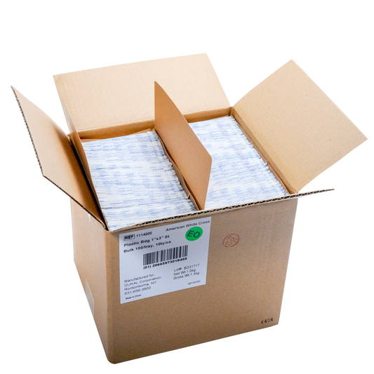 Bulk Plastic Adhesive Bandage Strips 1'' X 3'' 1500/box