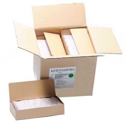 Bulk Detectable Plastic Adhesive Bandage Strips 1 X 3 1500/box