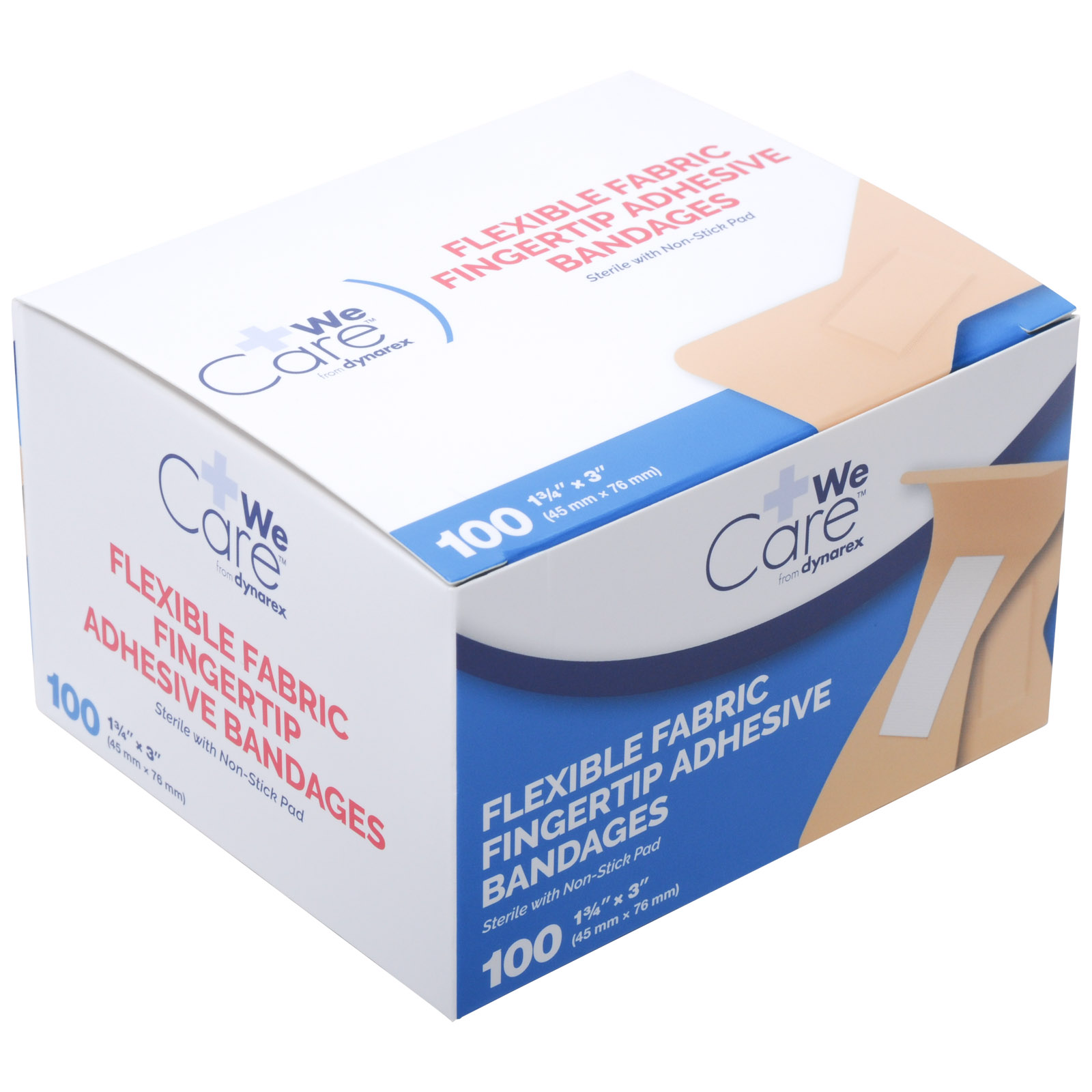 Economy Value Flexible Fabric Large Fingertip Bandage  100/box