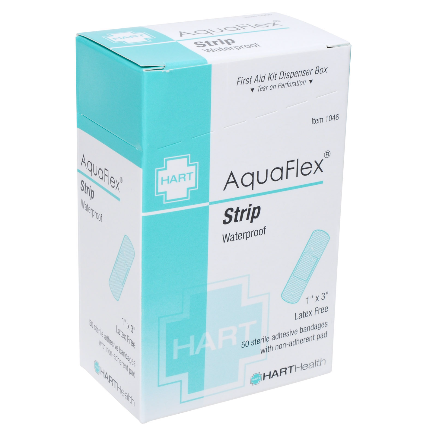 Aquaflex Waterproof Bandage Strips 1x3 (50/Bx)