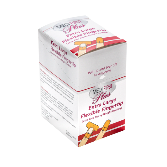 Medifirst Extra Large Flexible Fingertip 25/box