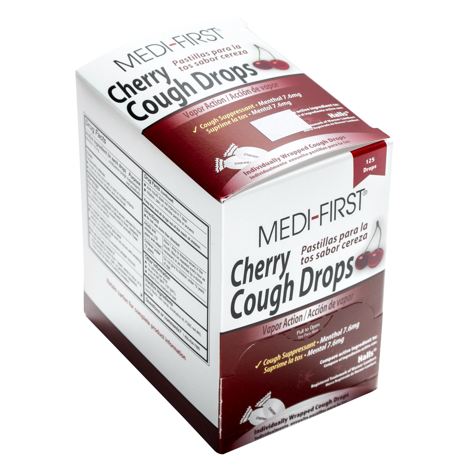 Medifirst Cough Drops Cherry Individually Wrapped