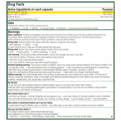 Excedrin Packets 25/Bx
