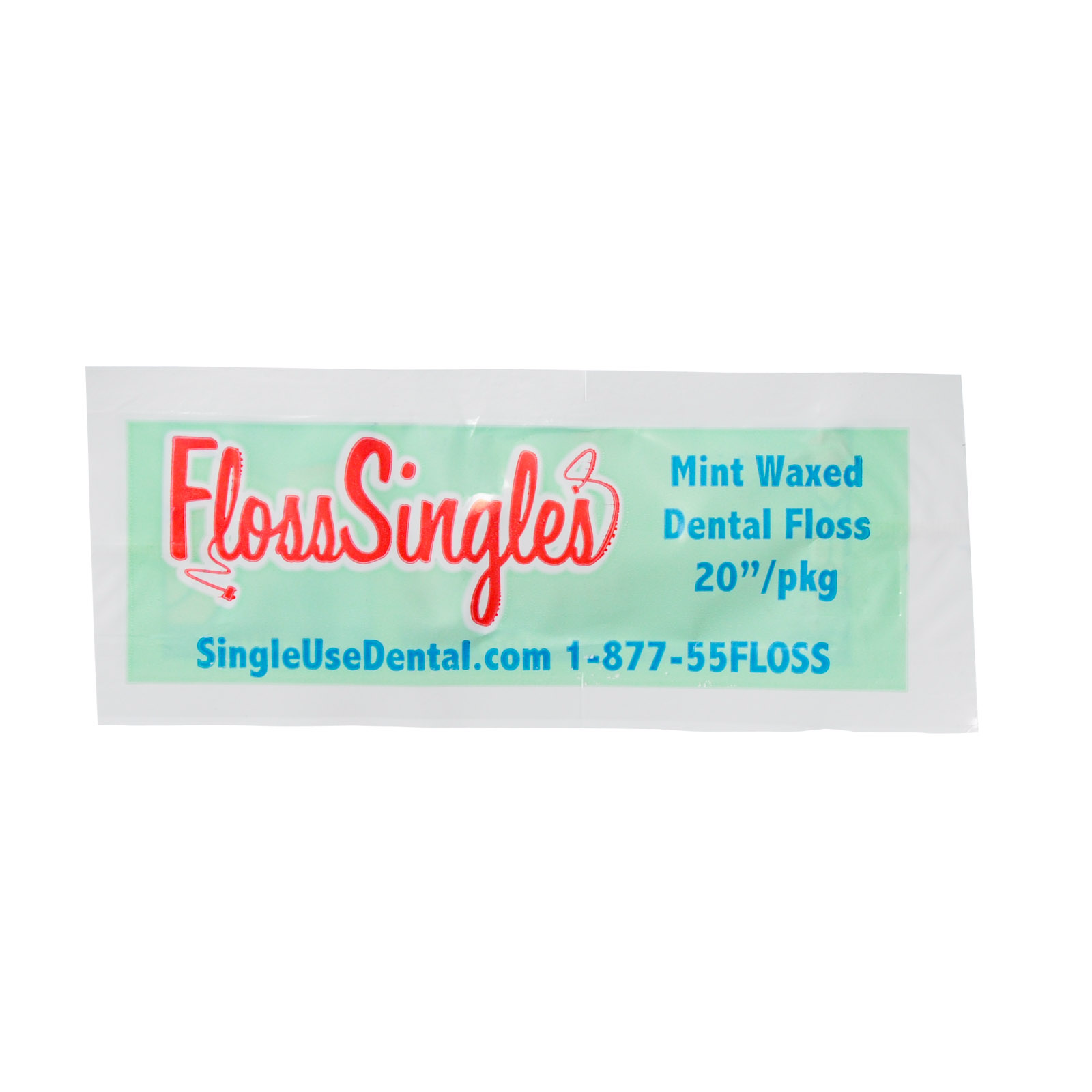 Dental Floss Singles Mint Waxed 20 Inch Each