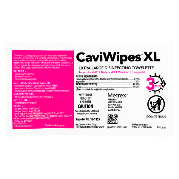 Caviwipe XL Each – MFASCO Health & Safety