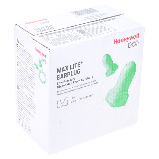 Max Lite Disposable Earplugs No Cord 200 Pair/box