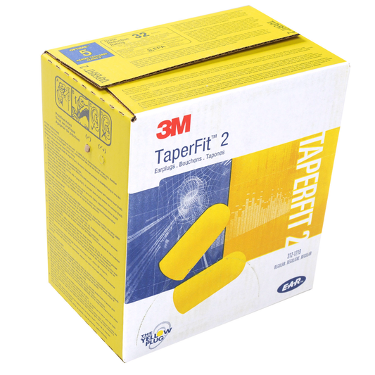 Taperfit 2 Earplugs Regular Size No Cord 200 Pair/box