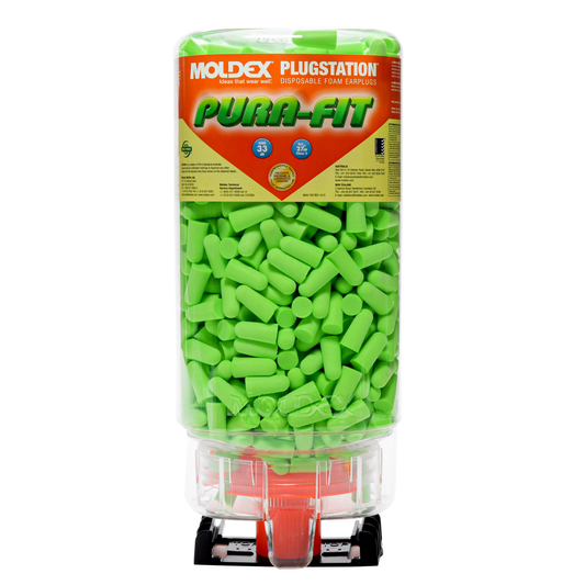 Purafit Green Earplugs In Plug Station 500 Pair