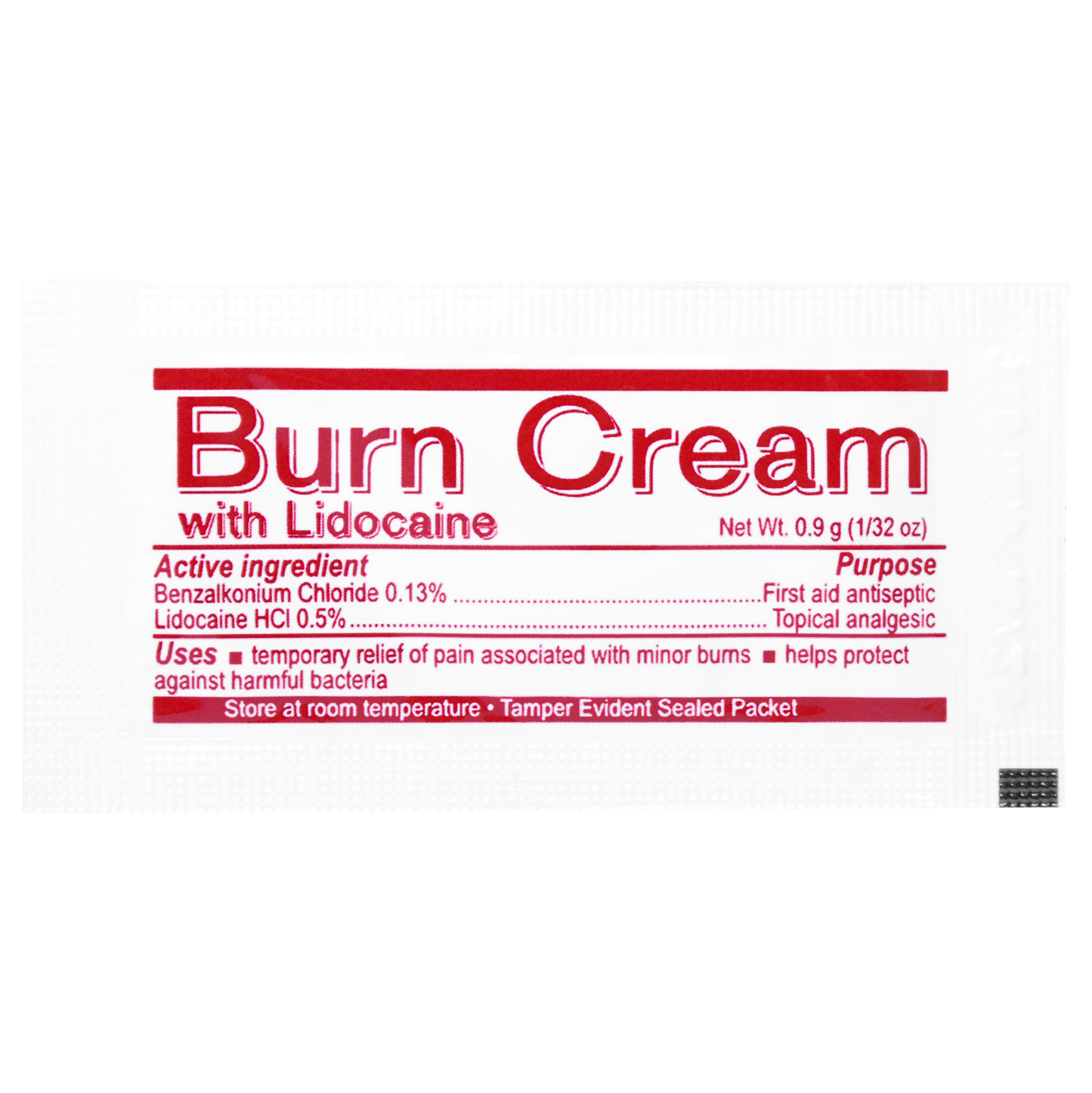 Burn Cream With Lidocaine 25/Bx