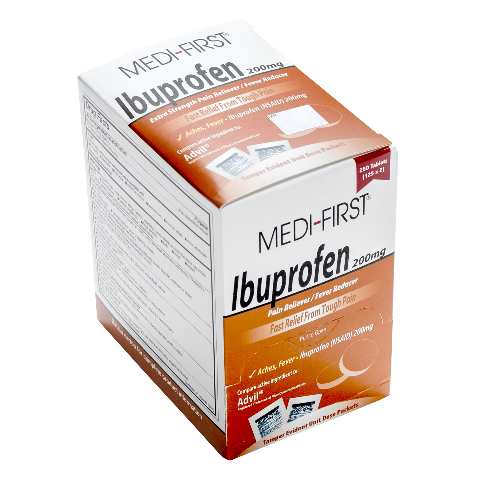 Medifirst Ibuprofen Pain Relief Tablets Industrial Packets