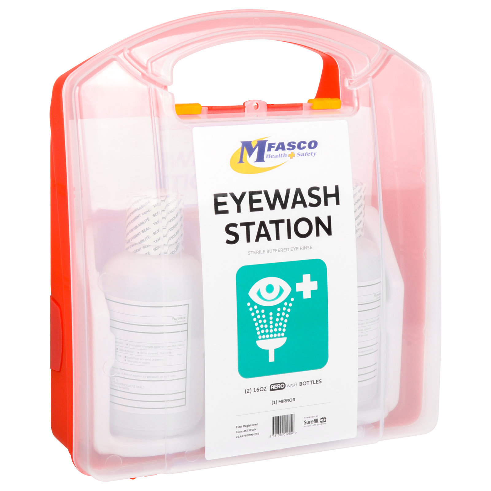 MFASCO Eye Wash Station Kit Double 16 oz