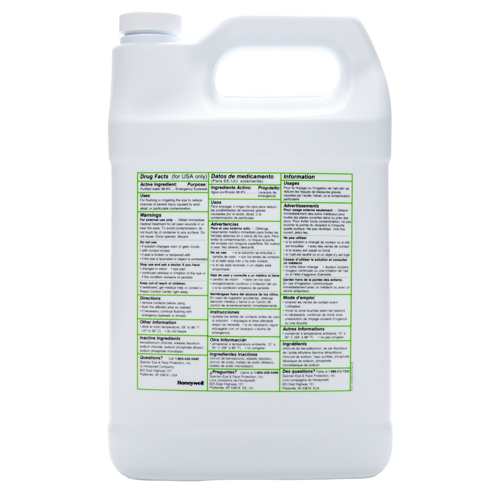 Eye Wash Station Refill Eyesaline Solution Gallon