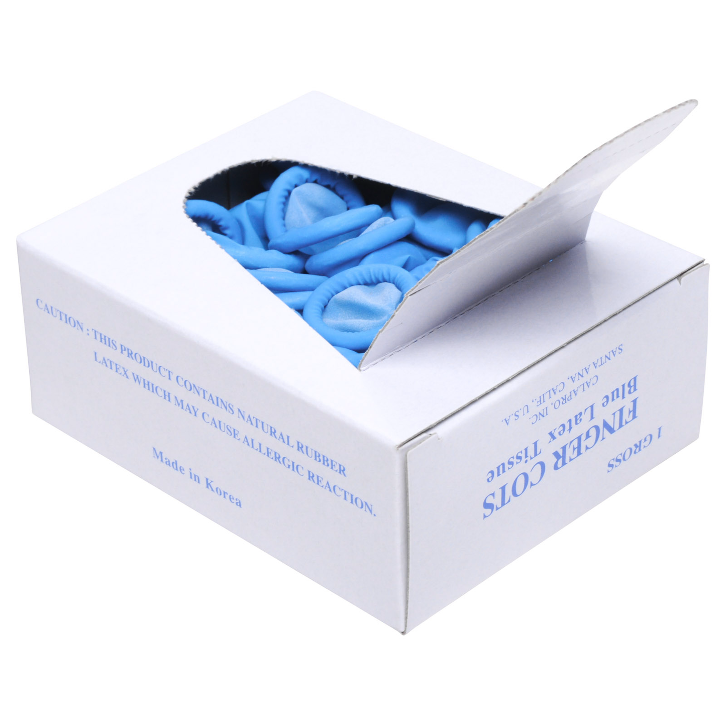 Blue Finger Cots Calapro Large