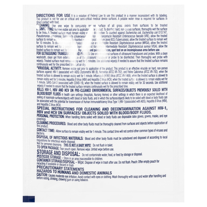 Sanizide Plus Germicidal Wipe Each