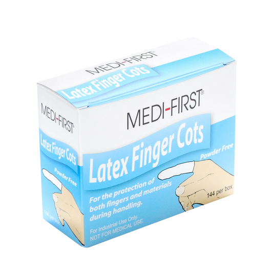 Fingercots Latex Blue for Food Preparation 144/box