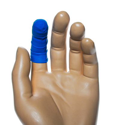 Fingercots Latex Blue for Food Preparation 144/box